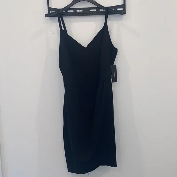 Lulus Black Bodycon Dress, black, size 1X - Picture 5 of 8